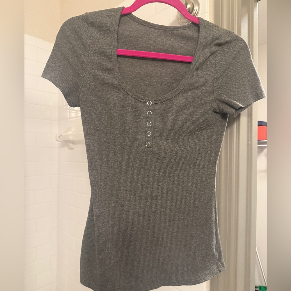 Gray Women's Top